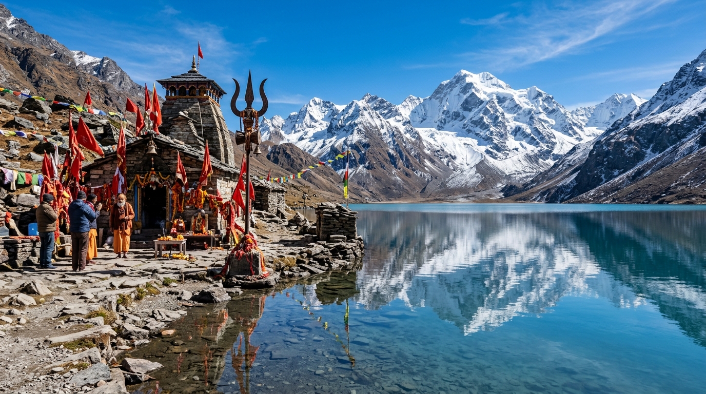 Sacred Parvati Sarovar & Temple